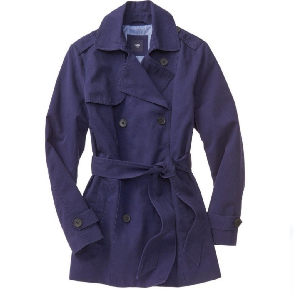 GAP Navy Blue Trench Coat